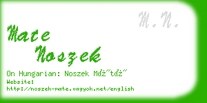 mate noszek business card